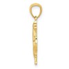 Black Bow Jewelry 14k Yellow Gold 2D Rearing Horse Pendant - 2 of 4