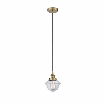 Oxford - 1 Light Mini Pendant In Traditional Style-9.5 Inches Tall and 7.5 Inches Wide