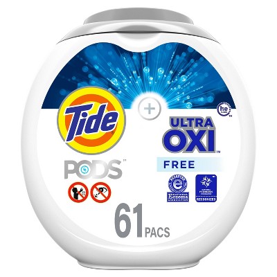 Tide Pods Laundry Detergent Pacs with OxiFree - 61ct