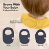 KeaBabies 8pk Organic Baby Bibs for Boy, Baby Drool Bib for Toddler Boys, Girls, Newborn Baby Teething Bibs - 4 of 4