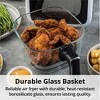 Aria 5Qt Glass Air Fryer: Toxin-Free Borosilicate Basket, Touch Screen, 8 Presets, Dishwasher Safe, Unique See-Through Design - 4 of 4