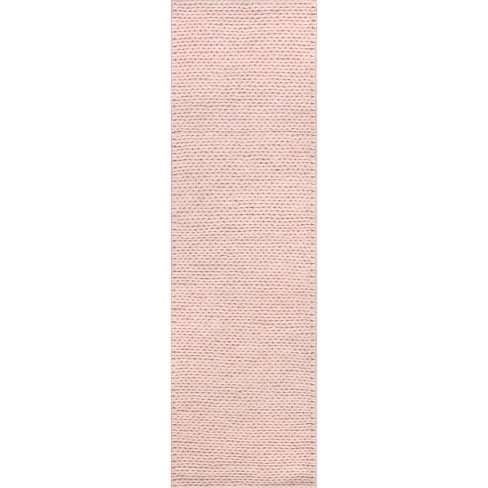 Nuloom Penelope Braided Wool Area Rug, Runner 2' X 8', Pink : Target