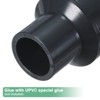 Unique Bargains Water Line Straight UPVC Reducer Pipe Fitting Reducing Coupling Connector Black - 4 of 4