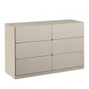 TIRAMISUBEST Gray 6-Drawer Mobile Dresser - Rolling Storage Cabinet with Wheels for Bedroom or Office - 2 of 4