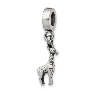 Black Bow Jewelry Sterling Silver Giraffe Bead Charm - 1 of 3