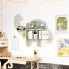 Infans 2-Tier Floating Dinosaur Kids Bookshelf Wall-Mounted Nursery Book Shelf - 4 of 4