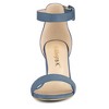 Allegra K Women's Back to College Open Toe Ankle Strap Chunky Heel Sandals - 2 of 4