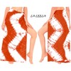 LA LEELA Women's Sarong Bikini Skirt Cover up Swimwear Summer Wraps Swimsuit Beach Wrap Coverups for Women One Size Orange, Tie Dye Design - 3 of 4