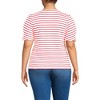 Lands' End Women's Puff Sleeve Mariner Square Neck Top - 2 of 3