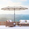 NicBex 15FT Large Double-Sided Patio Umbrella,Oversized Outdoor Market Umbrella,Patio Umbrella with Crank & Vents for Pool & Deck - 2 of 4
