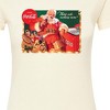 Women's - Coca-Cola - Vintage Santa With Coca Cola Ice Cooler Fitted Graphic T-Shirt - 2 of 3