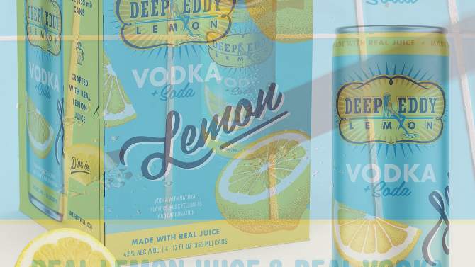 Deep Eddy Lemon RTD - 4pk/12 fl oz Cans, 2 of 7, play video