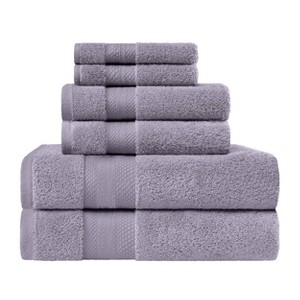 Luxury Cotton Heavyweight Solid Plush Towel Set by Blue Nile Mills - 1 of 4