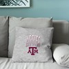 NCAA Texas A&M Aggies 16" Heather Gray Sweatshirt Pillow - 4 of 4