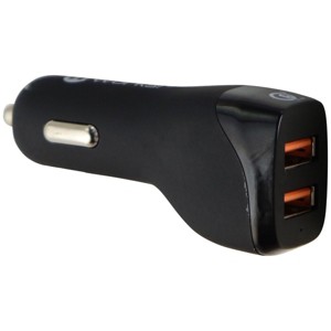 mWorks! mPOWER! QC 3.0 Dual Port USB Universal Car Charger - Black - 1 of 3