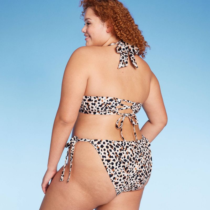 Women's Multiway Tall Triangle Bikini Top - Wild Fable™ Animal Print, 3 of 7