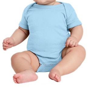 Mafoose Infant Short Sleeve Baby Rib Bodysuit - 1 of 4