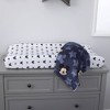 Disney Mickey Mouse Hello World Star Icon Super Soft Double Sided Velour Faux Shearling Baby Blanket - 4 of 4