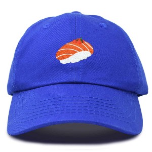 Dalix Salmon Nigiri Embroidered Sushi Cotton Dad Hat Baseball Cap Adjustable Womens - 1 of 4