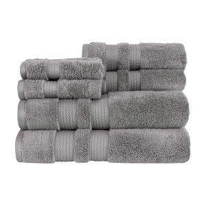 6pc Bel Aire Towel Set Gray - Caro Home - 1 of 3