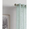 Dainty Home Rita 2-pack Linen Textured Grommet Window Panels With 3d Chenille Floral Embroidery - 2 of 4