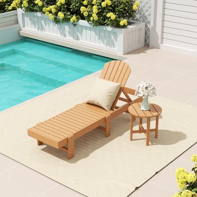 WestinTrends Dylan 2 Piece Poly Reclining Chaise Lounge