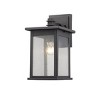 Chloe Lighting Tristan Transitional 1 Light Black Outdoor Wall Sconce 14" Height - 2 of 3