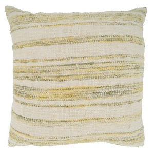 Saro Lifestyle Striped Woven  Decorative Pillow Cover - 1 of 3