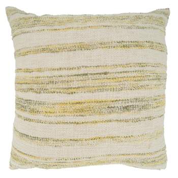 Saro Lifestyle Striped Woven Throw Pillow With Down Filling