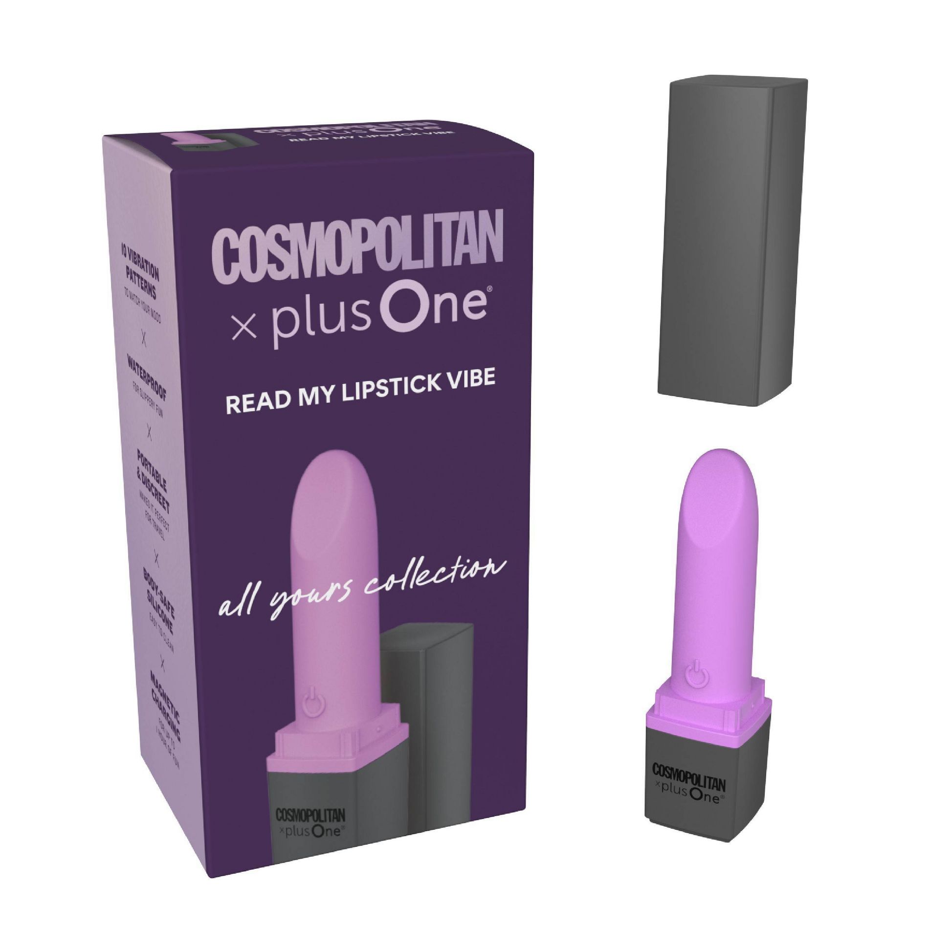 plusOne Cosmopolitan Read My Lipstick Vibrator