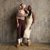 Bearpaw Women's Boot Knee High Cable Socks 1pk - Egret - 3 of 3