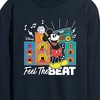 Men's - Disney - Mickey Feel The Beat Long Sleeve Graphic T-Shirt - 2 of 4