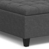 Sapphtopaz Modern Ottoman with Storage Square Upholstered Coffee Table with Lift-Up Top Versatile Storage Bench for Living Room, Entryway - 2 of 4