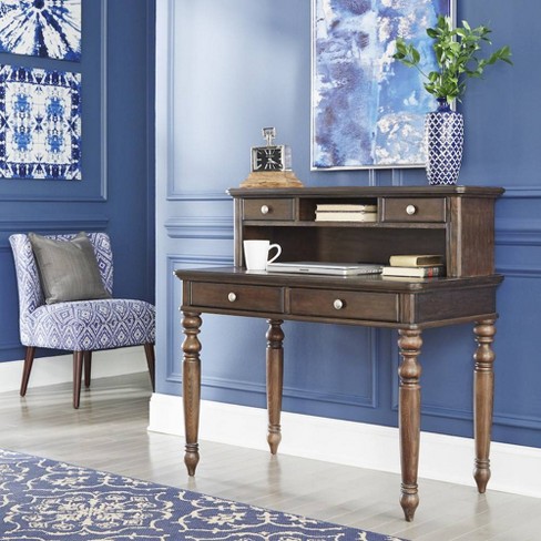 Southport Writing Desk Hutch Dark Aged Oak Home Styles Target