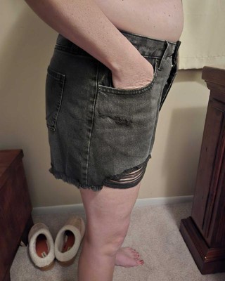 Black ripped shorts clearance target