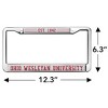 Ohio Wesleyan University Full Size Standard License Plate Metal Frame - 4 of 4