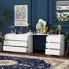FUFU&GAGA Retractable Dresser Bedroom Storage Organizer Rotatable Table - 4 of 4