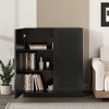 Lirago Accent Storage Cabinet Medicine Cabinets 36x31 Black - 3 of 4