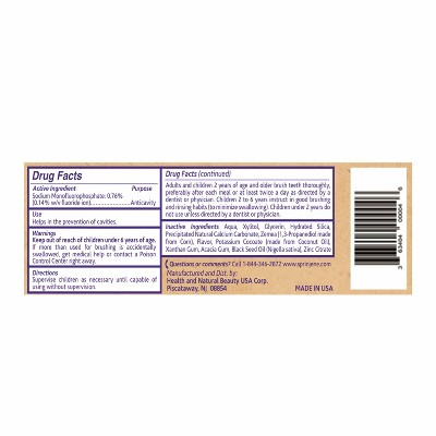 SprinJene Kids Cavity Protection Tarter Control Toothpaste - Watermelon - 3.5oz/2ct