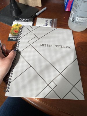 Juvale 2 Pack Meeting Notebooks For Work, Spiral-bound Daily