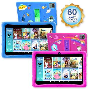 Contixo 2-pk 10" Android Kids Tablet 64GB, Includes 80+ Disney Storybooks & Stickers, Kid-Proof Case with Kickstand, (2023 Model)