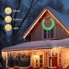 VINGLI 48 Inch Inch Pre-lit Large Christmas Wreath, Outdoor Christmas Wreath with 315 LED Lights, Timer Remote Control, Plug-in, Green - 2 of 4