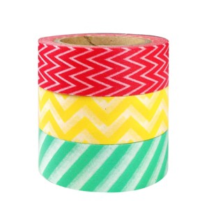 Wrapables Dancing Stripes Japanese Washi Masking Tape (Set of 3) - 1 of 2