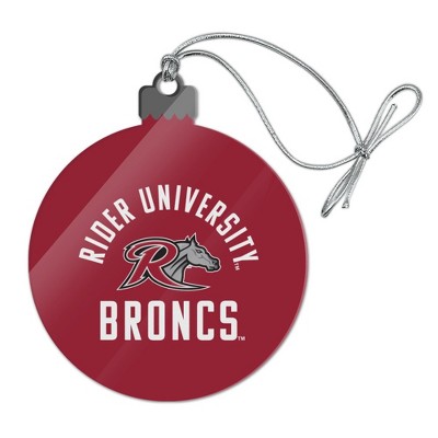 Rider University Broncs Logo Acrylic Christmas Tree Holiday Ornament