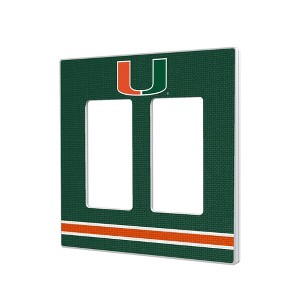 NCAA ACC Universities Stripe Hidden-Screw Light Switch Plate for Double Rocker - 1 of 4