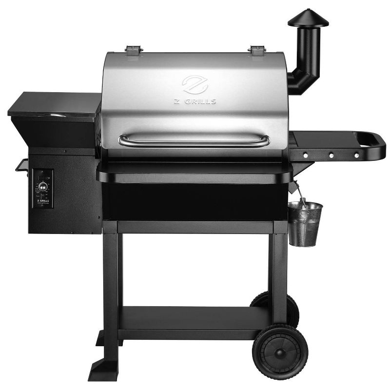 ZPG-10002B2E Wood Pellet Grill BBQ Smoker Digital Control with Cover - Silver - Z Grills, 2 of 10