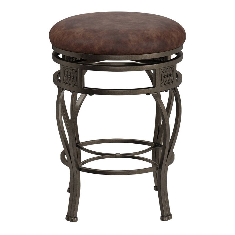 26&#34; Montello Backless Swivel Height Counter Height Barstool Bronze/Brown - Hillsdale Furniture, 5 of 12