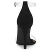 Allegra K Women's Clear Ankle Strap Stiletto Heel Open Toe Sandals - 4 of 4