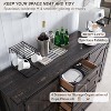 SinCiDo Farmhouse 60"Dressing Table with Sliding Barn Door and 4 Drawers,Drawer Cabinet Living Room,Bedroom,Coffee Bar - 4 of 4