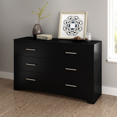 Gramercy 6 Drawer Double Dresser Pure Black South Shore Target